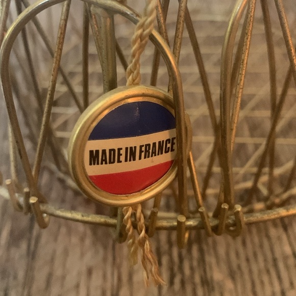 Vintage Original French “ MAGIC BASKET” gold wire 1950’s - Picture 7 of 8